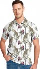 Mens Funny Print Golf Polo Shirts for Men Lightweight Dry Fit Quick Dry Polos